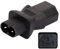 Aofan IEC 320 C8 Male to C13 Female Straight Plug Converter AC125V 10A/AC250V 2.5A