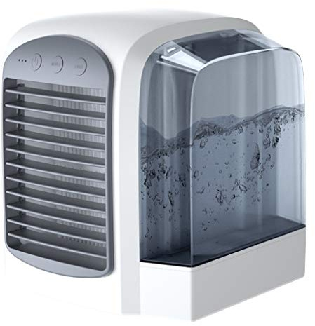 FRSH MNT Climatiseur portable Breeze Maxx à refroidissement à l'eau, climatiseur par évaporation, unités de climatisation personnelles pour petite chambre, bureau, extérieur (gris)