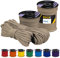 EDCX 4 mm Polyester Paracord 550 25+ Farben (15, 30 und 50 m) – Typ III, 100% Nylonseil, 7 Litzen Seil, 4mm Nylonseil in vielen Farben | Solid Colors (Beige, 30 m)