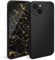 Moozy Minimalist Series Silikon Hülle für iPhone 13, Schwarz - Mattes Finish, Dünne, Leichte, Weiche TPU-Handyhülle Schutzhülle Case Cover