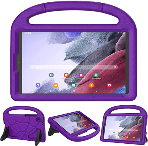 Funda para niños para Samsung Galaxy Tab A7 Lite 8.7 2021,Patamiyar Funda Ligera a Prueba de Golpes para Tab A7 Lite con asa Soporte para Galaxy Tab A7 Lite de 8.7 Pulgadas(SM-T220/T225/T227)-Morada