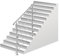 Jiubiaz Geländer 80cm Universal Edelstahl Handlauf Treppengeländer mit 4 Querstreben für Balkon Brüstung Treppen