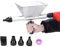 Senhill Electric Mortar Pointing Grout Gun Portable Mortar Sprayer Applicator Cement Caulking Gun with 8 Nozzles (Without Electric Drill)