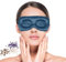 NEWGO Wärme Augenmaske Wärmekissen Lavendel Körnerkissen für Augen, 3D Wiederverwendbare Augenkissen, Mikrowellengeeignete Dampf-Augenmaske für Gerstenkorn, Trockene Augen, Blepharitis(Blau)
