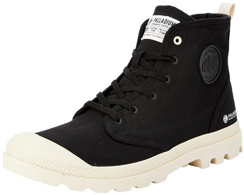 Palladium Unisex's Pampa Hi Zip Organic Sneaker, Black, 12 UK