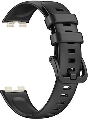 Cinturini compatibili con Huawei Band 8, cinturino di ricambio regolabile in silicone sportivo per Huawei Band 8 Smart Watch, Metallo