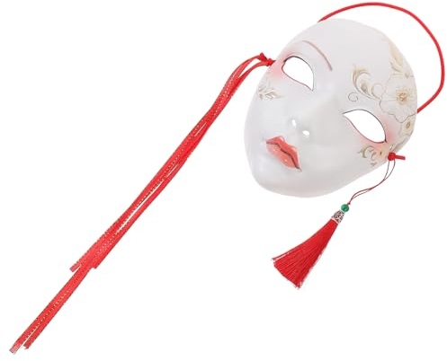 ABOOFAN Japanische Maske Chinesische Kulturmaske Karneval-party-maske Halloween-partymaske Fuchsmaske Kabuki Maskenstütze Dekorative Maske Fuchsmasken Werkzeug Plastik Abschlussball Frau