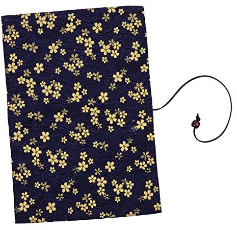 Tofficu 3pcs Cherry Blossoms Handmade Cloth Book Cover for Paperbacks Book Cover Protector Easy to Use No Taping Required