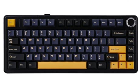 Aula F75 Mechanische RGB TKL Gray Switch Wireless Makrol Hot Swap Tastatur schwarz