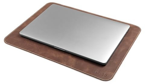 LONDO Top Grain Leather Mouse Pad - Desk Mat (Brown)