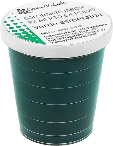 Pigmento en Polvo Verde Esmeralda para Jabón | 500 cc