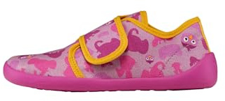 Affenzahn Barfußschuh Hausschuh Baumwolle Movy, 22/22 Kinder, Vogel rosa