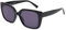 DOOViC Lesesonnenbrille mit Sehstärke 3,5 Groß Schwarz Quadratisch Brillengestell Sonnenbrille Lesehilfe für Damen
