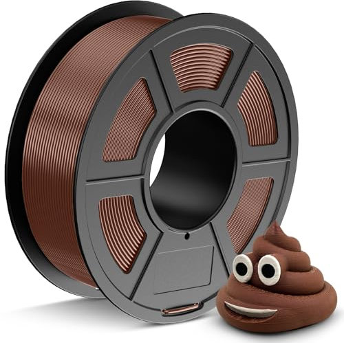 JAYO PETG Filament 1.75mm Schokolade 1.1KG, PETG Starke Zähigkeit 3D Drucker Filament, Maßgenauigkeit +/- 0.02 mm, 1.1kg Spule(2.4lbs) für die meisten FDM 3D Drucker