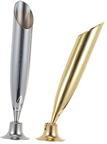 Lurrose Schreibtisch Stifthalter Und Federhalter Aus Robustem Metall 2 Stück 1,2cm Durchmesser Für Büro Und Kreative Arbeitsplätze
