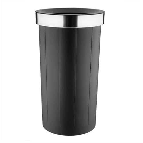 Bolero HT462 Abfalleimer aus Kunststoff mit offenem Deckel, 60 l, für Küche, Zuhause, Büro