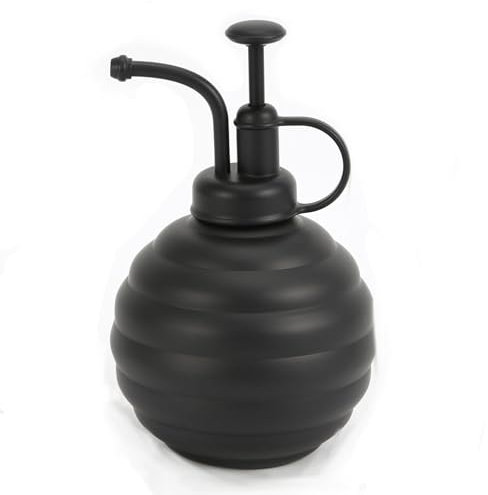 Lianshi Plant Mister - Botella pulverizadora, 500 ml, pulverizador de Agua de Estilo Vintage (Negro)