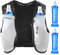 DORNNA Light Edition V1 - Sac Trail + 2 PCS Gourde Souple 500 ML sans BPA, Sac Hydratation Running Homme e Femme, Gilet Hydratation. (Blanc, XS-S)