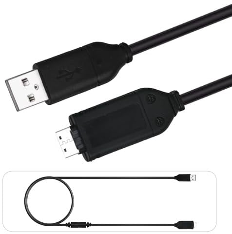 USB Charger Cable Compatible with Samsung Digital Camera PL ES ST WB Series, Replacement Data Sync Cord for SUC-C3 C5 C7, 5FT USB Cable for Charging and Photo Transfer