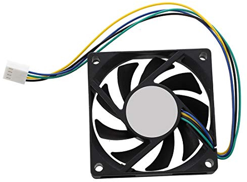 ISTOVO 70x70x15mm 12V 4 Pins PWM PC Computer Gehaeuse CPU Kuehler Kuehlerluefter Schwarz