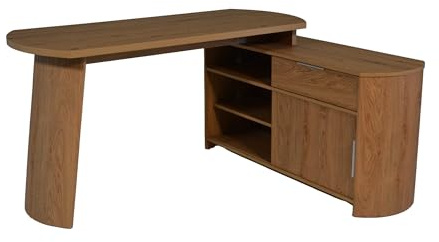 Jahnke ECK-Schreibtisch Slash C 150 E Montana Eiche Nb.