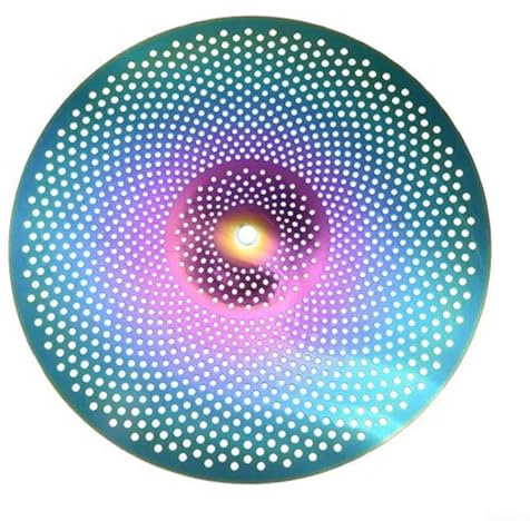 Juego de platillos silenciosos de aleación de 14 pulgadas, platillos de práctica silenciosos de bajo volumen coloridos, equipo de tambor silencioso para apartamento, reducción de percusión de sonido
