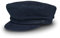 fiebig Berretto da Pescatore da Uomo e Donna | Cappello da Capitano con Fodera Interna | Tradizionale Cappello da Marinaio in 100% Cotone | Classico con Visiera per Tutto L'Anno (58-L, Blu)