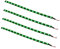 Qiorange 4 X 30cm 15 LED Wasserdicht LED Lichtleiste Balken SMD LED String LED Streifen Leiste 12V (Grün)