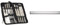 Ross Henery Professional Eclipse Premium Stainless Steel 9-Piece Chef's Knife Set + Kitchen Craft 45 cm Magnetic Knife Rack