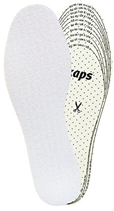 Kaps Frotte Suole per Adulti Unisex per Calzature Scarpe Estive – Suolette con Inserti che Permettono di Stare Senza Calze, Tagliabili, Taglia Unica con Spugna che Assorbe il Sudore