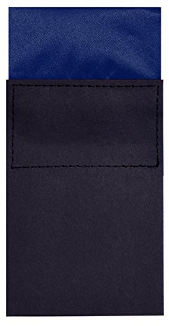 DonDon Herren Einstecktuch vorgefaltet eckig am Karton größenverstellbar nachtblau