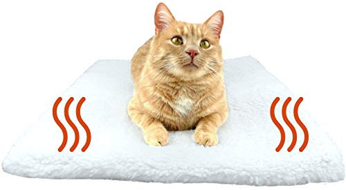 PurrCave® Selbstheizende Decke für Katzen u. Hunde mit Anti-Rutsch Gummi-Noppen | Besonders Kuschelige Wärmematte für Haustiere | Größe: 60x45cm | Katzendecke