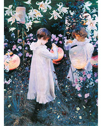 John Singer Sargent Nelke Lilie Rose Gemälde Kunstdruck Leinwand Premium Wanddekoration Poster Wandbild