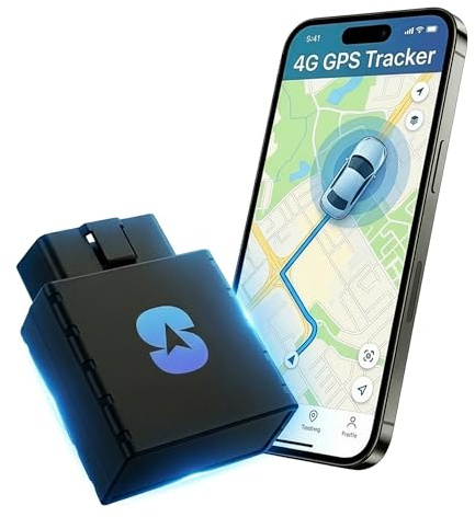 Spytec GPS Tracker for Vehicles, OBD Plug-in Car, Real-Time Anti-Theft