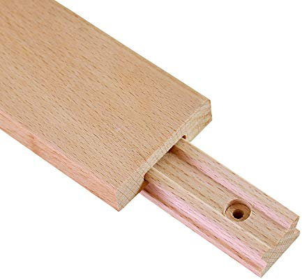 Schubladenschiene, gewachst, 45,7 cm, Holz, klassisch, traditionelle Holz-Mittelführung