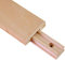 Schubladenschiene, gewachst, 45,7 cm, Holz, klassisch, traditionelle Holz-Mittelführung
