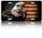 Nummernschild Amerikanische Flagge Adler Nummernschild God Bless Amerika Auto Front Nummernschild Abdeckung, Aluminium Neuheit Nummernschild, Vanity Tag, Metall Nummernschild