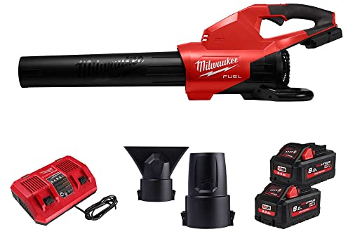 Milwaukee M18 Fuel Akku-Laubbläser M18F2BL-802, 2X 8,0 Ah High Output + Lader