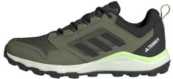 Adidas Herren Tracerocker 2.0 Trail Running Shoes, Olive Strata/Core Black/Green Spark, 44 EU
