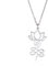 kkjoy Lotus Unalome Halskette Edelstahl Lotus Blume Yoga Symbol Anhänger Halskette Inspirational Buddhismus Schmuck für Frauen Mädchen