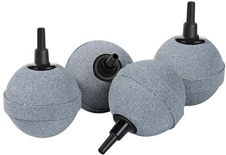AQUANEAT Air Stones for Ponds 2 Inch, Long Lasting Aerator Oxygen Diffuser, Air Pump Accessories for Aquariums, Fish Tanks, Hydroponics and DWC Reservoirs 4 Pack