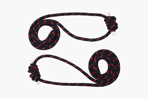 Iyengar Yogikuti Paire de cordes murales pour yoga Noir Taille S