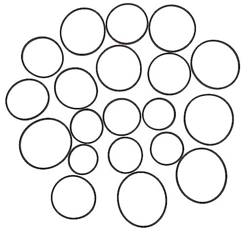 BESTonZON 20stücke Teiliges Gummi-antriebsriemen Kassettenrekorder Und DVD-laufwerke Quadratisch Flexibel Verschleißfest Geräuscharm Geeignet Für Recorder-wartung Und Reparatur