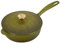 Le Creuset Olive Branch Collection Cast Iron Traditional Round Saucier, 2.25 Qt., Olive