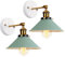 PETITES ECREVISSES Pendelleuchte 3 Flammige Hängeleuchte Vintage Industrielle Hängelampe E27 Deckenleuchte Retro Design Lampenschirm 220mm Edison Lampe für Küche Esszimmer Schlafzimmer Flur (W-2)