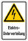 Aufkleber Warnung Hochspannung „Elektro Unterverteilung“ Hinweis Folie Symbol nach ISO 7010 | Größe wählbar Made in Germany, Größe: 10x15 cm