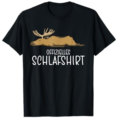 Offizielles Schlafshirt Elch, Schlafanzug Elch T-Shirt