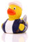 Tiefbauer - Bauarbeiter - Handwerker ? Quietscheente - Badeente - ca. 8 cm gross
