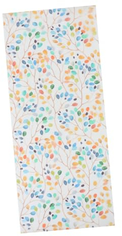 ORFOFE Sichtschutzfolie Fenster Farbige Milchglasfolie Statisch Haftend Mit Blattmuster Für Badezimmer Schlafzimmer Wohnräume