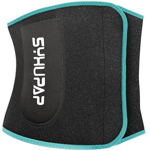 SYXUPAP Bauchweggürtel Herren Damen,Schwitzgürtel Bauch Abnehmen Geräte Extra-breiter Verstellbarer Neopren Sauna Gewichthebergürtel Sweat fitnessgürtel